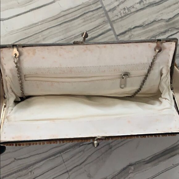 Vintage beaded canvass bag - Picture 5 of 5